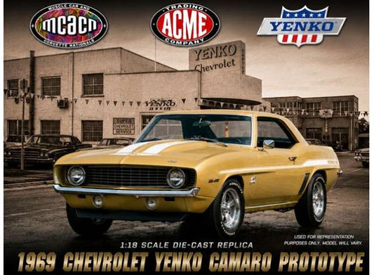 Pre-Order – 1969 Chevrolet Yenko Camaro Prototype, gold 1:18 Acme Diecast Model (ACME1805739) – ETA. March 2027