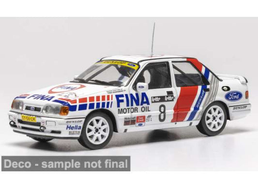 Pre-Order – 1990 Ford Sierra RS Cosworth 4x4 #8 E.Doctor/T.Badenberg Circuit des Ardennes, white/blue/red 1:43 IXO Models Model (IXORAC459B) – ETA. February 2027
