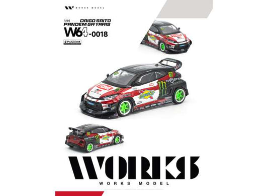 Pre-Order – Pandem GR Yaris #87 Daigo Saito, various 1:64 WORKS Model (W64-0018) – ETA. September 2027