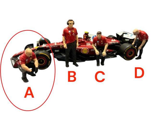 Pre-Order – Pit Crew Worker 1A Ferrari Figure 1:18 Cartrix Model (CTPL18090) – ETA. December 2026