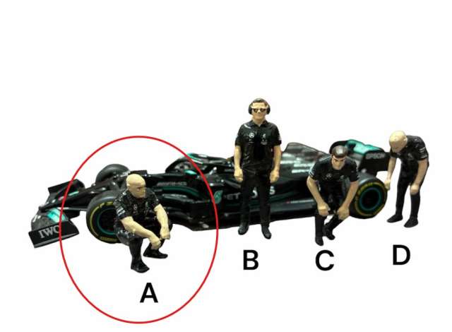 Available To Order – Pit Crew Worker 1A Mercedes-Benz Figure 1:18 Cartrix Model (CTPL18094)