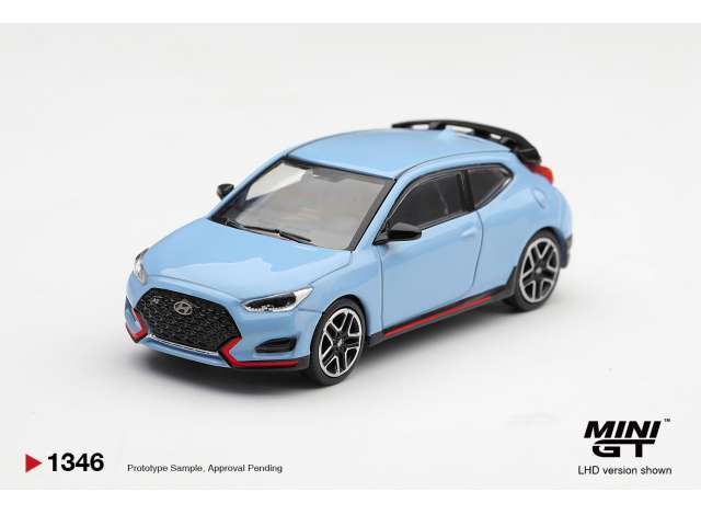 Pre-Order – Hyundai Veloster N Performance, blue 1:64 Mini GT Model (MGT01346-L) – ETA. March 2027