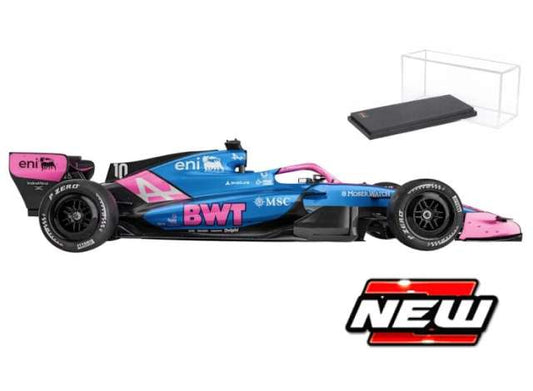 Pre-Order – 2026 Alpine F1 A526 #43 Franco Colapinto with hard case and helmet, blue/pink 1:43 Bburago Model (BURA38240C) – ETA. March 2027