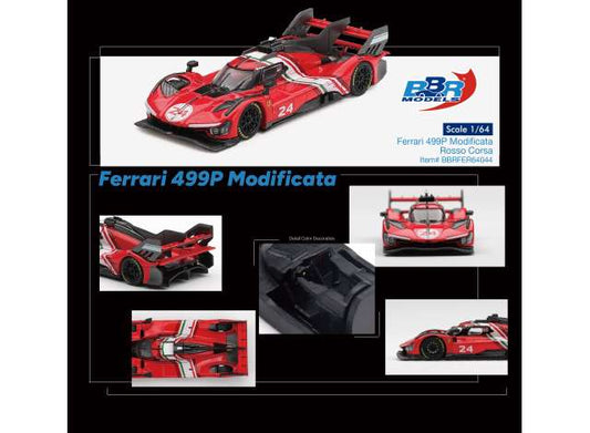 Pre-Order – 2025 Ferrari 499P Modificata, Ross Corsa 1:64 BBR Model (BBRFER64044) – ETA. April 2027