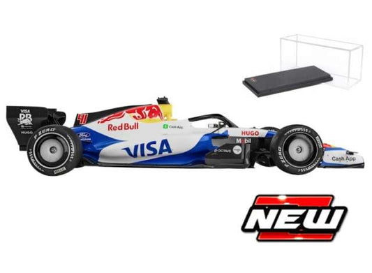 Pre-Order – 2026 Racing Bulls F1 VCARB 03 #30 Liam Lawson  with hard case and helmet, various 1:43 Bburago Model (BURA38292L) – ETA. March 2027