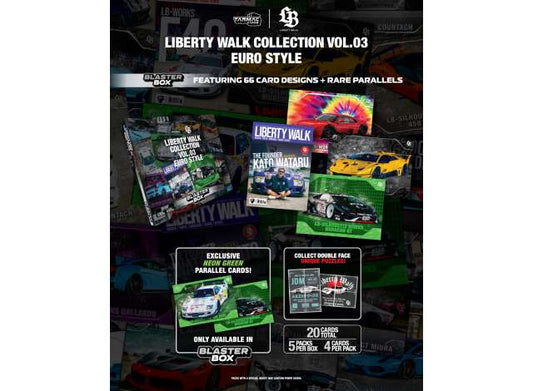 Pre-Order – Tarmac Cards Liberty Walk Collection Vol.03 Euro Style-Blaster Box 1:0 Tarmac Works Model (TC-TC-LBC-B03) – ETA. December 2027