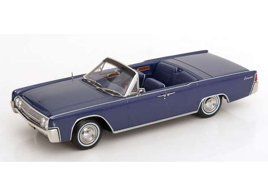 Pre-Order – 1963 Lincoln Continental Convertible *Lincoln Lawyer TV-Series *, blue metallic 1:18 KK - Scale Model (KKDC181522) – ETA. December 2026