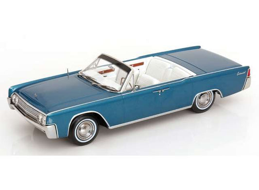 Pre-Order – 1963 Lincoln Continental Convertible, turquoise-metallic 1:18 KK - Scale Model (KKDC181524) – ETA. December 2026