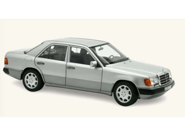 Pre-Order – 1990 Mercedes-Benz 230 E, brillant silver metallic 1:18 Norev Model (NOR183953) – ETA. April 2027