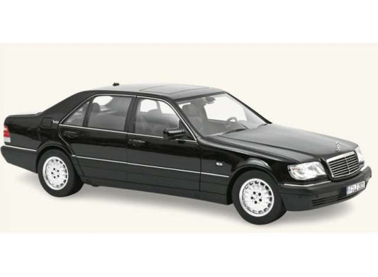 Pre-Order – 1997 Mercedes-Benz S600, obsidian black metallic 1:18 Norev Model (NOR183045) – ETA. March 2027