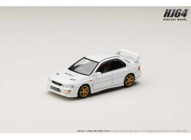 Pre-Order – 1999 Subaru Impreza WRXSTi Ver.VI (GC8G), pure white 1:64 Hobby Japan Model (HJ646013AW) – ETA. March 2027