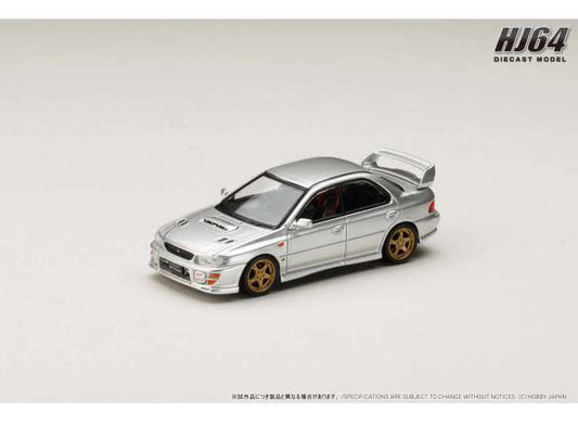 Pre-Order – 1999 Subaru Impreza WRXSTi Ver.VI (GC8G), arctic silver metallic 1:64 Hobby Japan Model (HJ646013AS) – ETA. March 2027