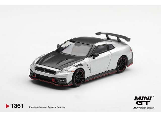 Pre-Order – 2024 Nissan GT-R R35 Nismo, silver metallic 1:64 Mini GT Model (MGT01361-L) – ETA. April 2027