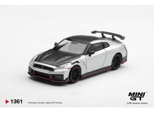 Pre-Order – 2024 Nissan GT-R R35 Nismo, silver metallic 1:64 Mini GT Model (MGT01361-BL) – ETA. April 2027