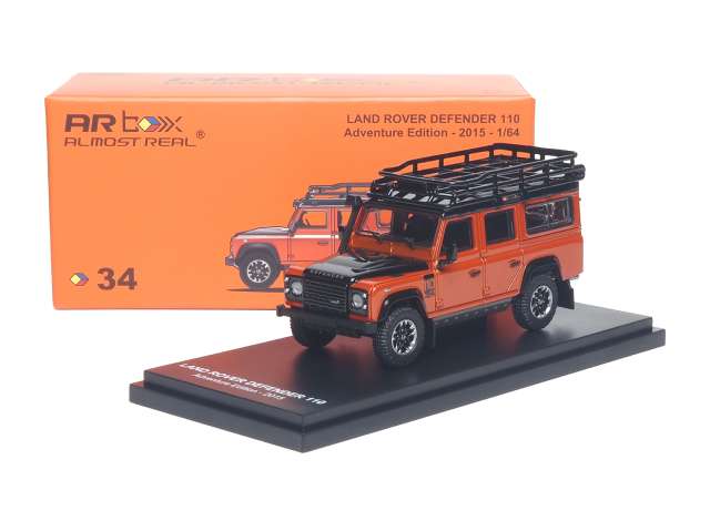 Pre-Order – 2015 Land Rover Defender 110 Adventure Edition, orange 1:64 Almost Real Model (ALM610301001) – ETA. January 2027