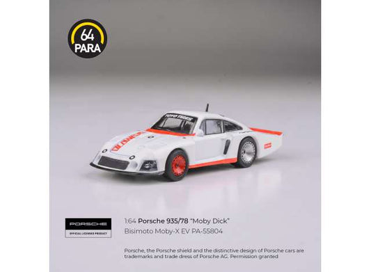 Pre-Order – Porsche 935/78 Bisimoto *Moby Dick* X EV, white 1:64 Para64 Model (PA55804) – ETA. March 2027