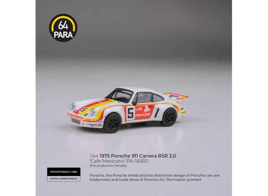 Pre-Order – 1975 Porsche 911 3.0 RSR *Café Mexicano*, various 1:64 Para64 Model (PA56810) – ETA. March 2027