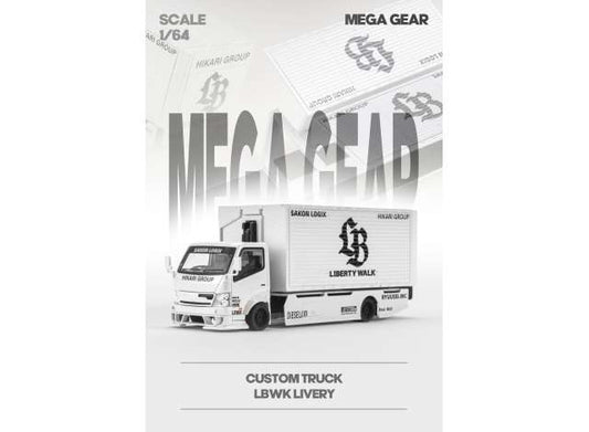 Custom Box Truck *LB Livery*, white 1:64 Mega Gear Model (MG-645) – ETA. March 2027