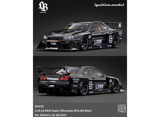 LB-Super Silhouette Skyline, black 1:18 Ignition Model (IG4135) – ETA. June 2027