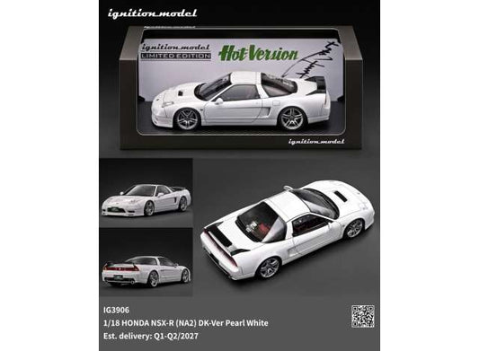 Honda NSX-R (NA2) DK-Ver, pearl white 1:18 Ignition Model (IG3906) – ETA. June 2027