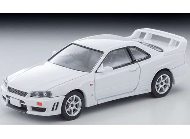 1998 Nissan Skyline 25GT Turbo, white 1:64 Tomica Limited Vintage Model (TLV-N365B) – ETA. April 2027
