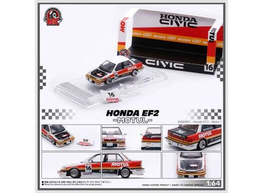 Pre-Order – 1991 Honda Civic EF2 *Motul* (RHD), white 1:64 BM Creations Model (BM64B0467) – ETA. January 2027