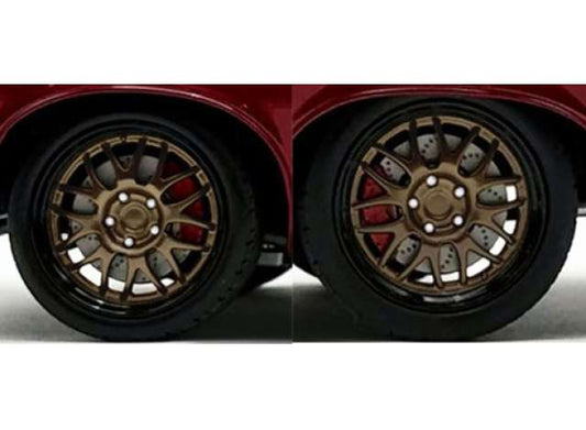 Street Fighter Custom Wheel & Tire Set, bronze 1:18 Acme Diecast Model (ACME1801230W) – ETA. October/November 2026