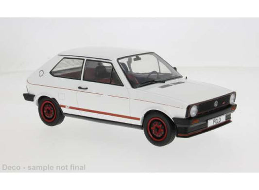 1979 Volkswagen Polo I GT, white/red 1:18 MCG Model (MCG18835) – ETA. March 2027