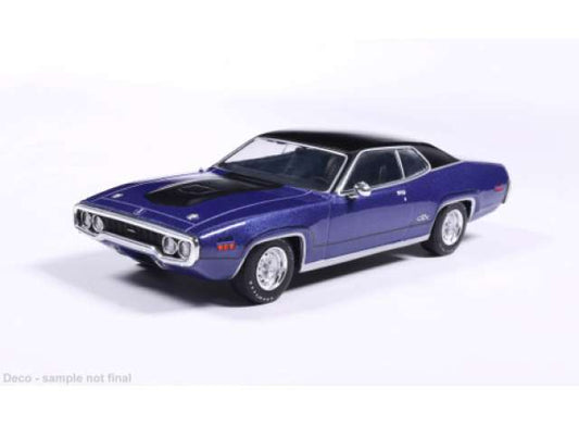 1971 Plymouth GTX Runner, purple 1:43 IXO Models Model (IXOCLC622) – ETA. March 2027
