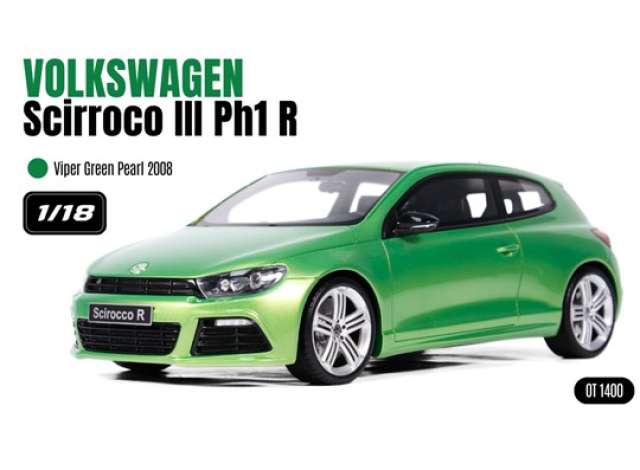 Pre-Order – 2008 Volkswagen Scirocco 3 PH.1 R *Resin series*, viper green pearl 1:18 OttOmobile Miniatures Model (OT1400) – ETA. May 2027