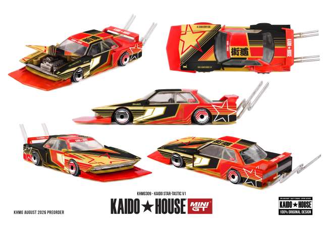 Pre-Order – 1985 Kaido Star Tastic V1, various 1:64 Mini GT Model (MGTKHMG309) – ETA. April 2027