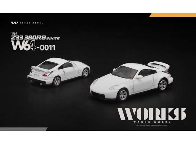 Pre-Order – Z33 380RS, white 1:64 WORKS Model (W64-0011) – ETA. September 2027