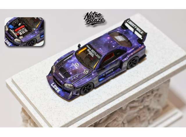 Pre-Order – ER34 Skyline, purple 1:64 Street Weapon Model (STW308) – ETA. April 2027