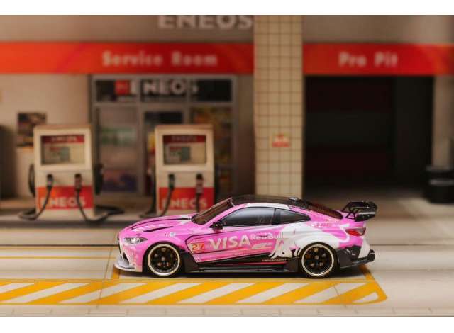 Pre-Order – G82 M4 *Visa*, white/pink 1:64 Street Weapon Model (STW309) – ETA. April 2027
