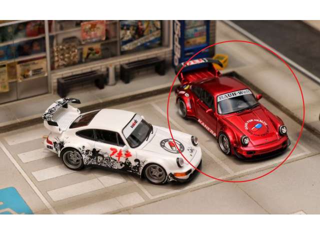 Pre-Order – Porsche 964 *Akira*, red 1:64 Street Weapon Model (STW321) – ETA. April 2027
