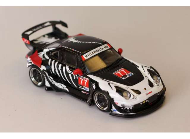 Pre-Order – Porsche 993 *Bone dragon*, white/black 1:64 Street Weapon Model (STW324) – ETA. April 2027