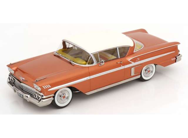 Pre-Order – 1958 Chevrolet Bel Air Impala Coupe, copper-metallic/cream 1:18 KK - Scale Model (KKDC181591) – ETA. February 2027