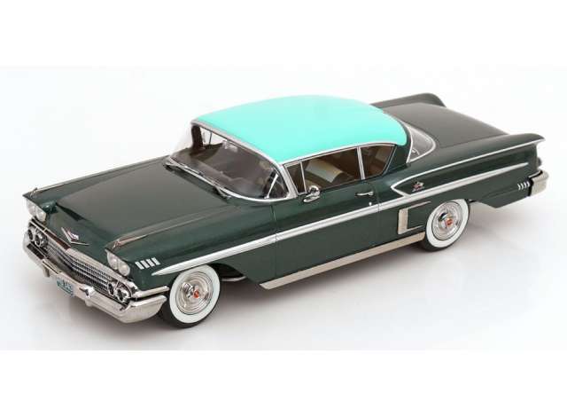 Pre-Order – 1958 Chevrolet Bel Air Impala Coupe, darkgreen-metallic/green 1:18 KK - Scale Model (KKDC181594) – ETA. February 2027