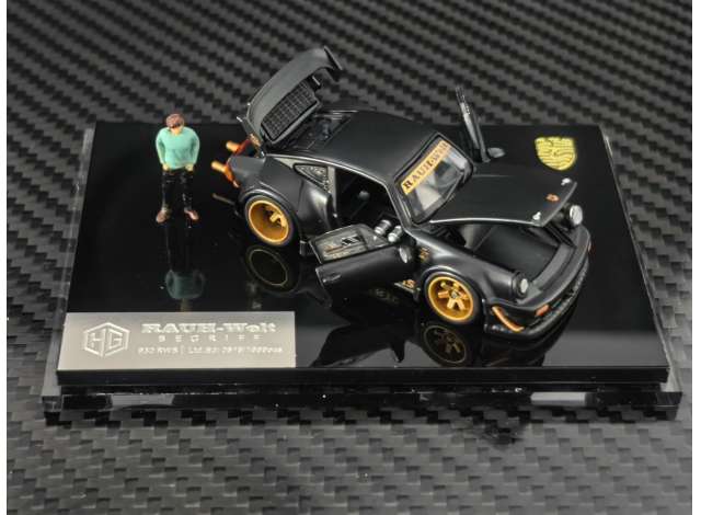 Pre-Order – RWB 930 Stella with figure, artois-matte black 1:64 FG Model (FGH6426100G) – ETA. April 2027