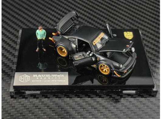 RWB 930 Stella with figure, artois-matte black 1:64 FG Model (FGH6426100G) – ETA. April 2027