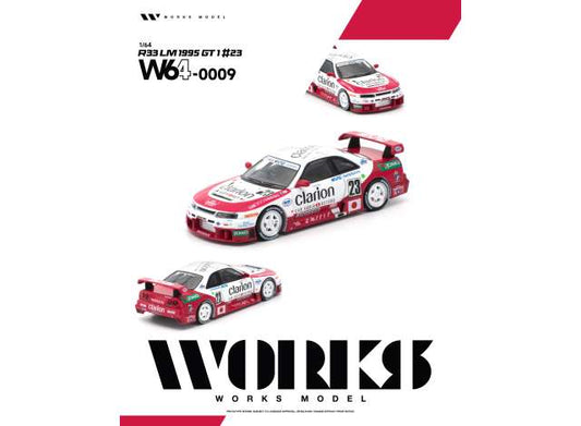 1995 Nissan R33 LM GT1 #23 1:64 WORKS Model (W64-0009) – ETA. September 2027