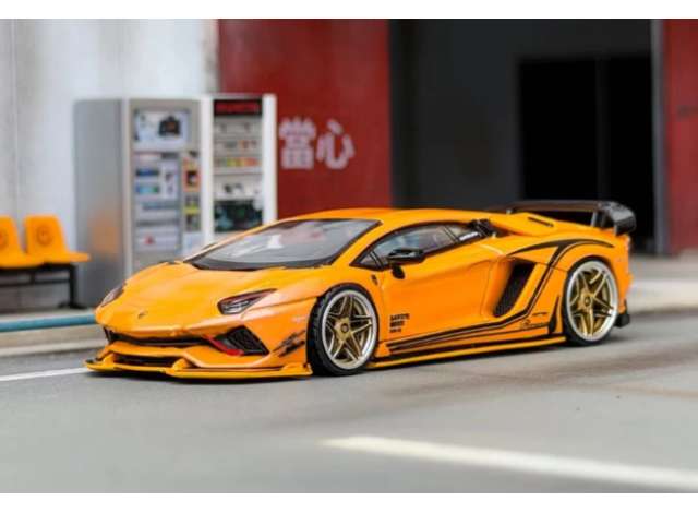 Pre-Order – Rowen Aventadors, iridescence yellow 1:64 Rotating Wheel Model (STW333) – ETA. April 2027
