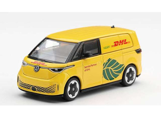 2025 Volkswagen ID Buzz *DHL* electric, yellow 1:64 Mini GT Model (MGT01376-BL) – ETA. May 2027