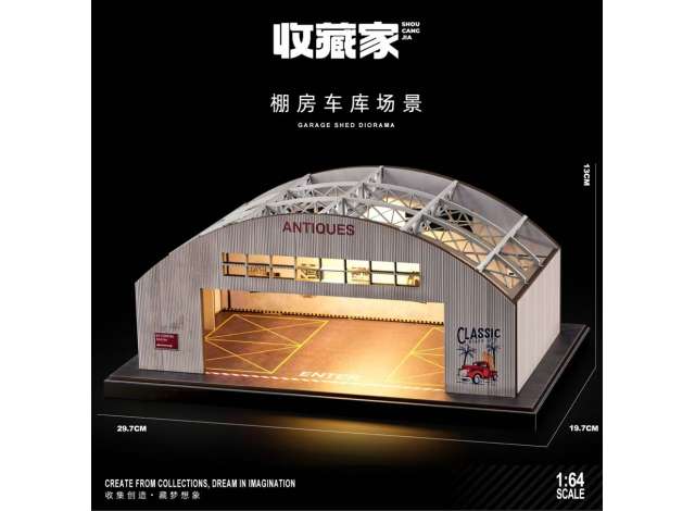 Garage Shed, various 1:64 Black Box Diorama Model (SCJ-82077) – ETA. January 2027