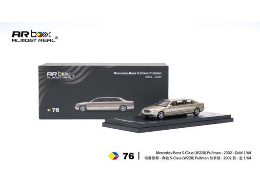 2002 Mercedes-Benz S-Class Pullman, gold 1:64 Almost Real Model (ALM620412001) – ETA. March 2027