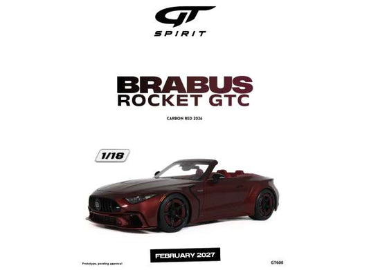2026 Brabus Rocket GTC *Resin serie*, cabon red 1:18 GT Spirit Model (GT600) – ETA. May 2027