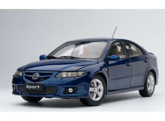 Pre-Order – Mazda 3 Sport, sonic blue metallic 1:18 SunStar Model (SUN5891) – ETA. March 2027