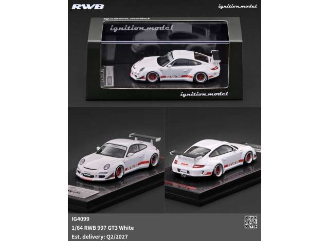 Pre-Order – RWB 997 GT3, white 1:64 Ignition Model (IG4099) – ETA. September 2027