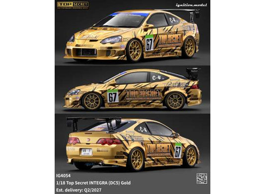 Top Secret Integra (DC5), gold 1:18 Ignition Model (IG4054) – ETA. September 2027