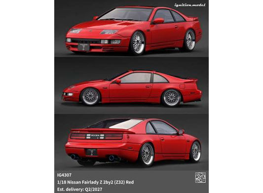 Nissan Fairlady Z 2by2 (Z32), red 1:18 Ignition Model (IG4307) – ETA. September 2027
